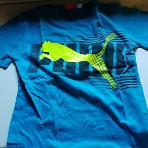 Boys Puma V Neck T Shirt